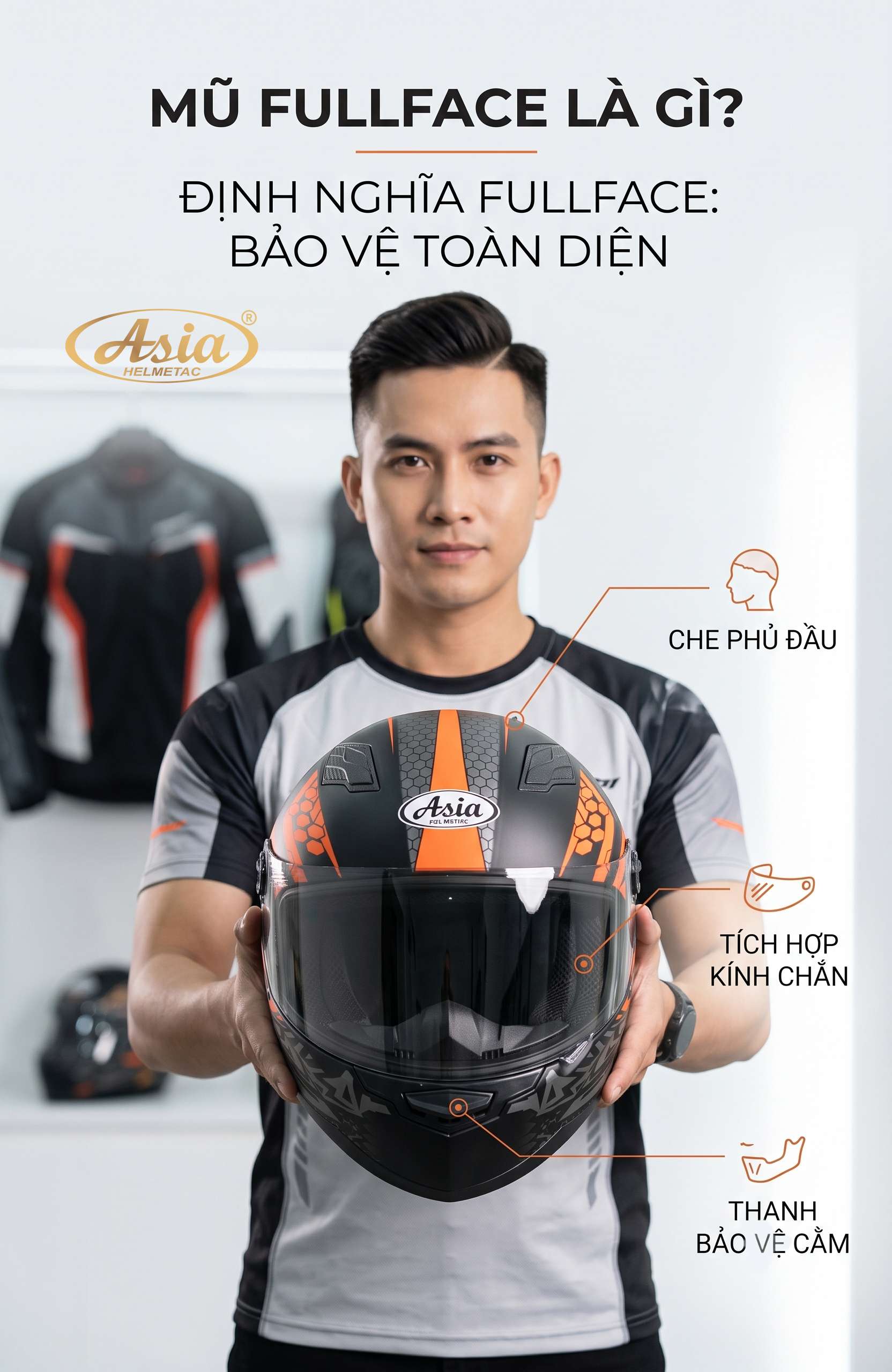 Mũ bảo hiểm Fullface là gì?